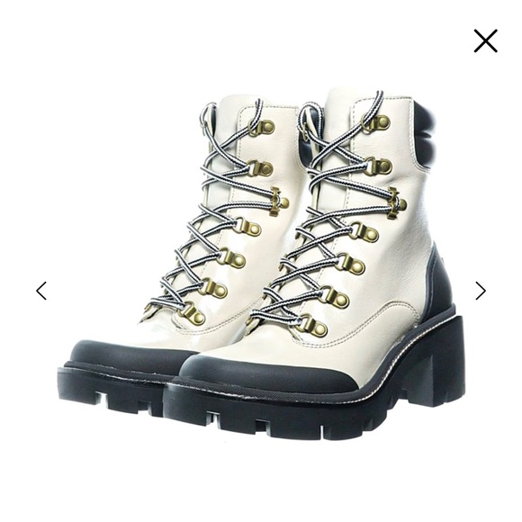 Tory Burch Ankle Boot Lug Sole Hiker NEW
Waxy Cow Leather w Box US 8 - Picture 1 of 16